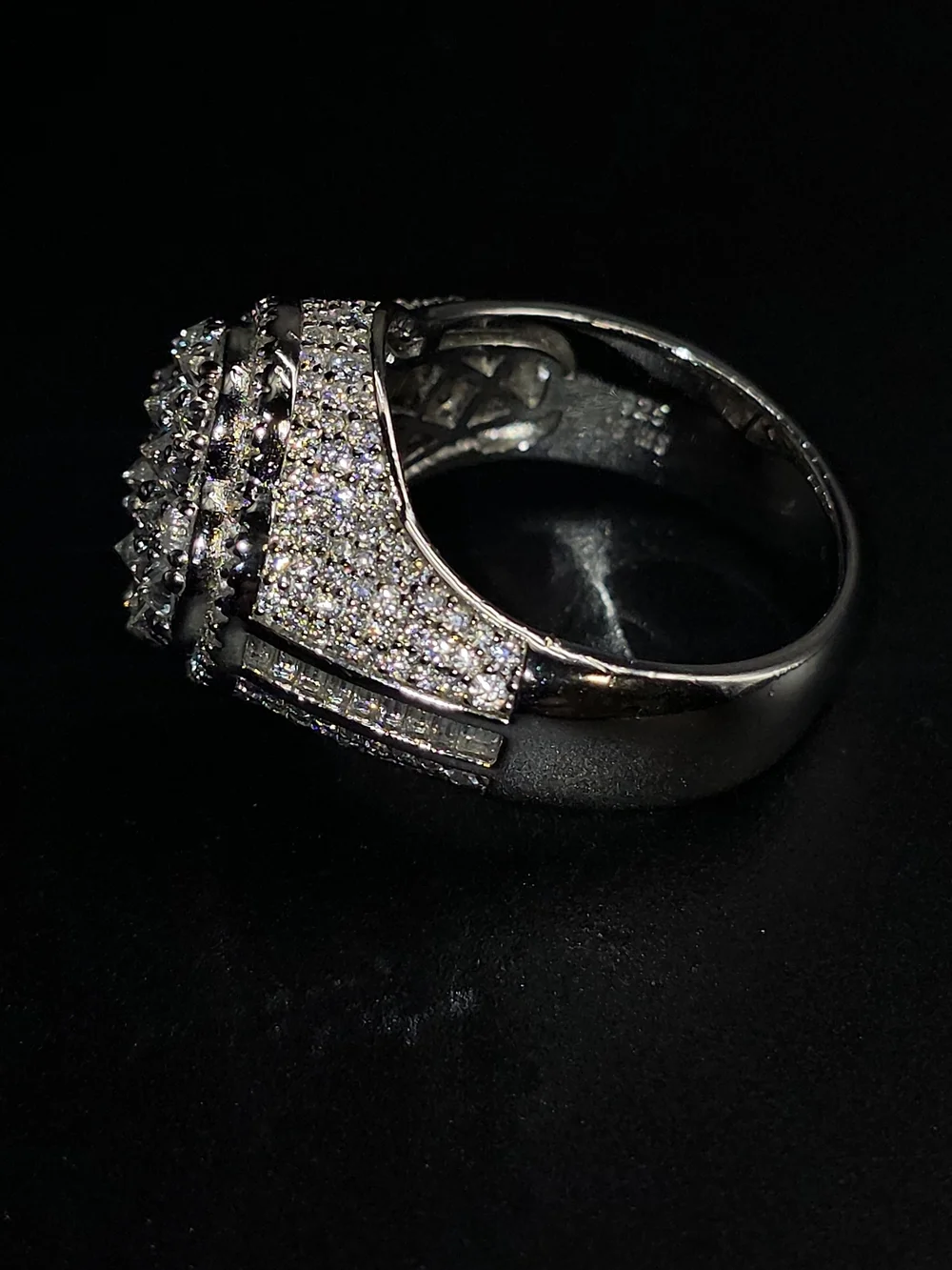 🍀 Luxury Clover  Moissanite Statement Ring. S925 Silver 🍀